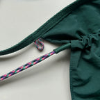 Drawstring Crossbody Bag / DEEP GREEN