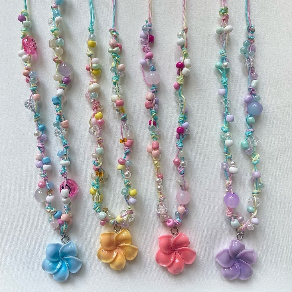 abbie.acc Floral Shine Necklace / 5colors
