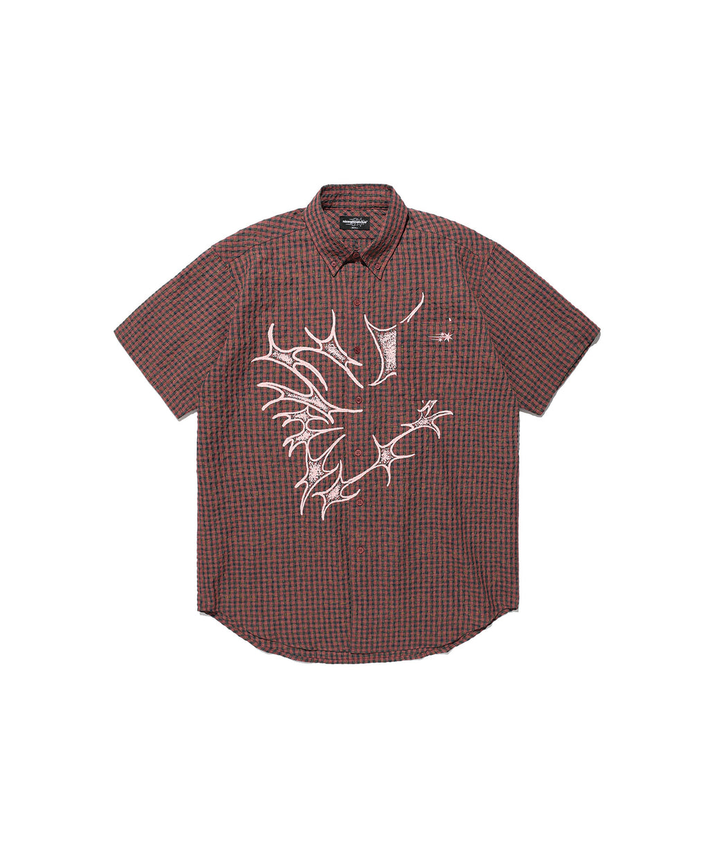niceghostclub tornado star check big big half shirt [2colors]
