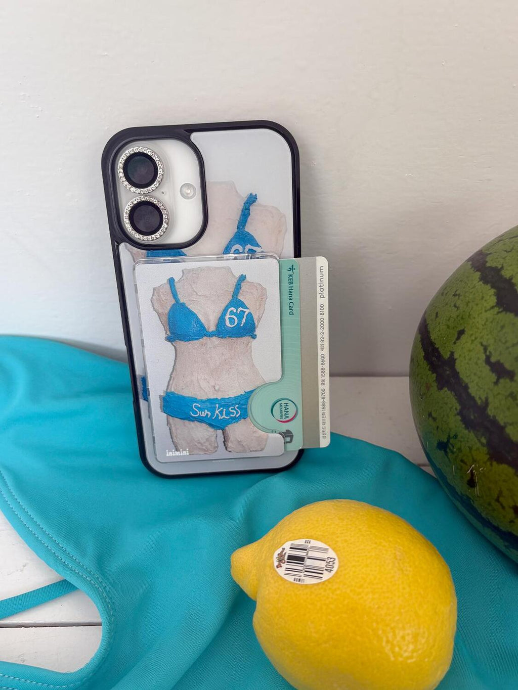 67 blue bikini phone case (有magsafe!!)
