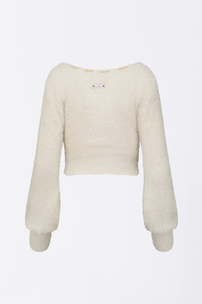 Angora Cardigan Ivory