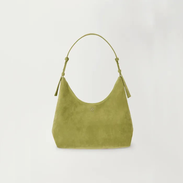 Heeari Ivy Suede Shoulder Bag - Moss Green