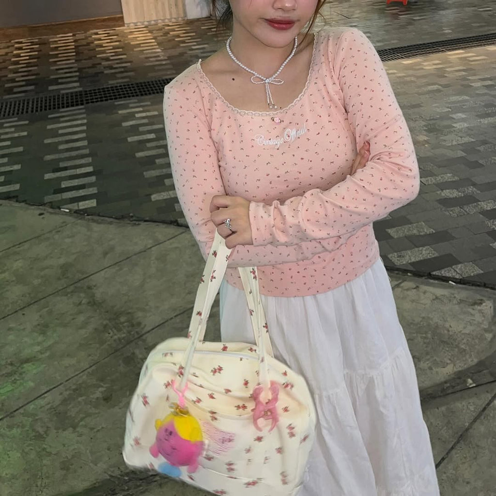 carryme.offical Two Tone Bag / Floral