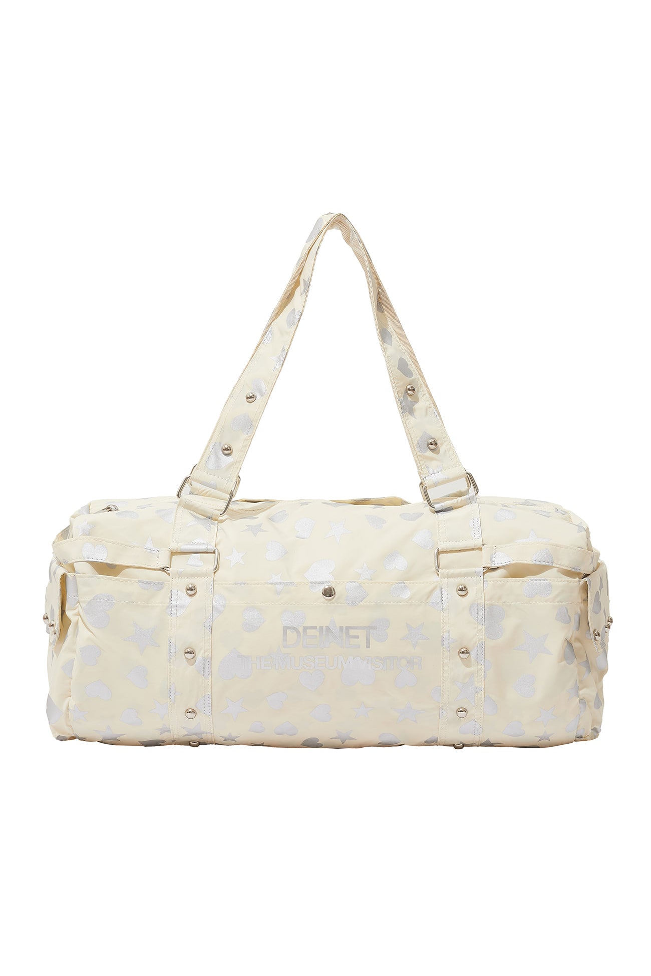 DEINET X TMV HEART STAR DUFFLE BAG IN LEMON