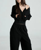 [ODOR] MOLLY V-NECK HOODLE - LOOSE VER_4 COLORS