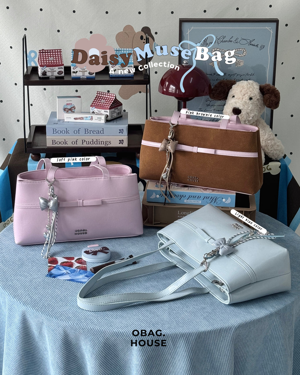 [獨家代理🎀] Daisy Muse Ballerina Shoulder Bag - Brownie