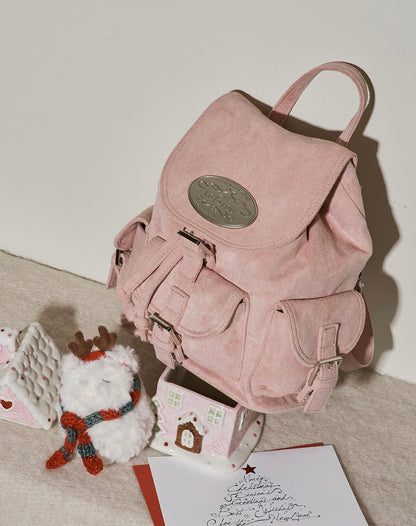 lotsyou Nostalgia Chubby Backpack / Pink