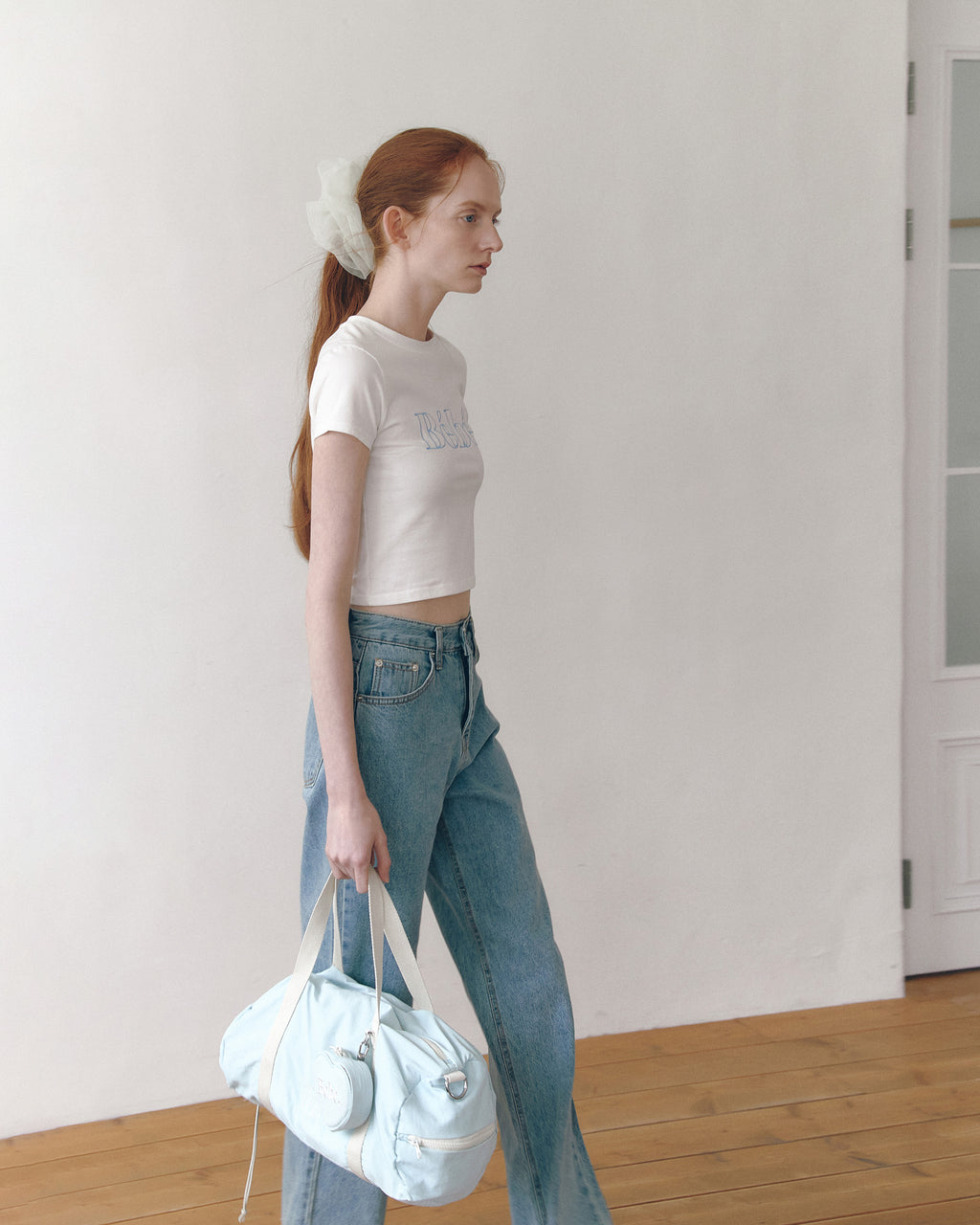 NOIRNINE Bébé Nylon Bag / sky blue