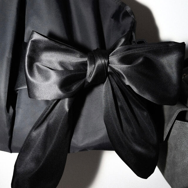 siweol Bow Shoulder Bag / Nylon Black