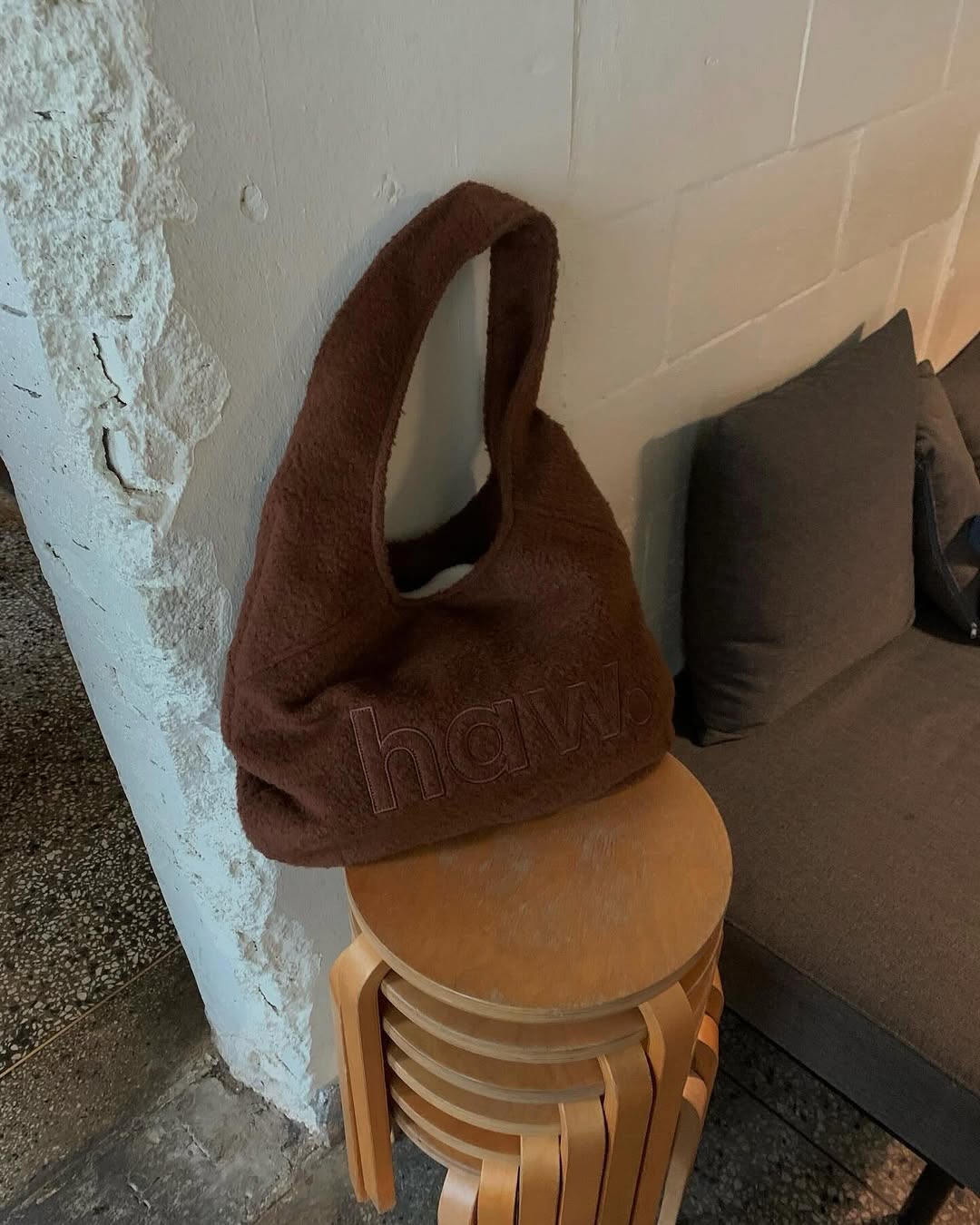 haw Pebble Totebag (40%wool) / 4colors