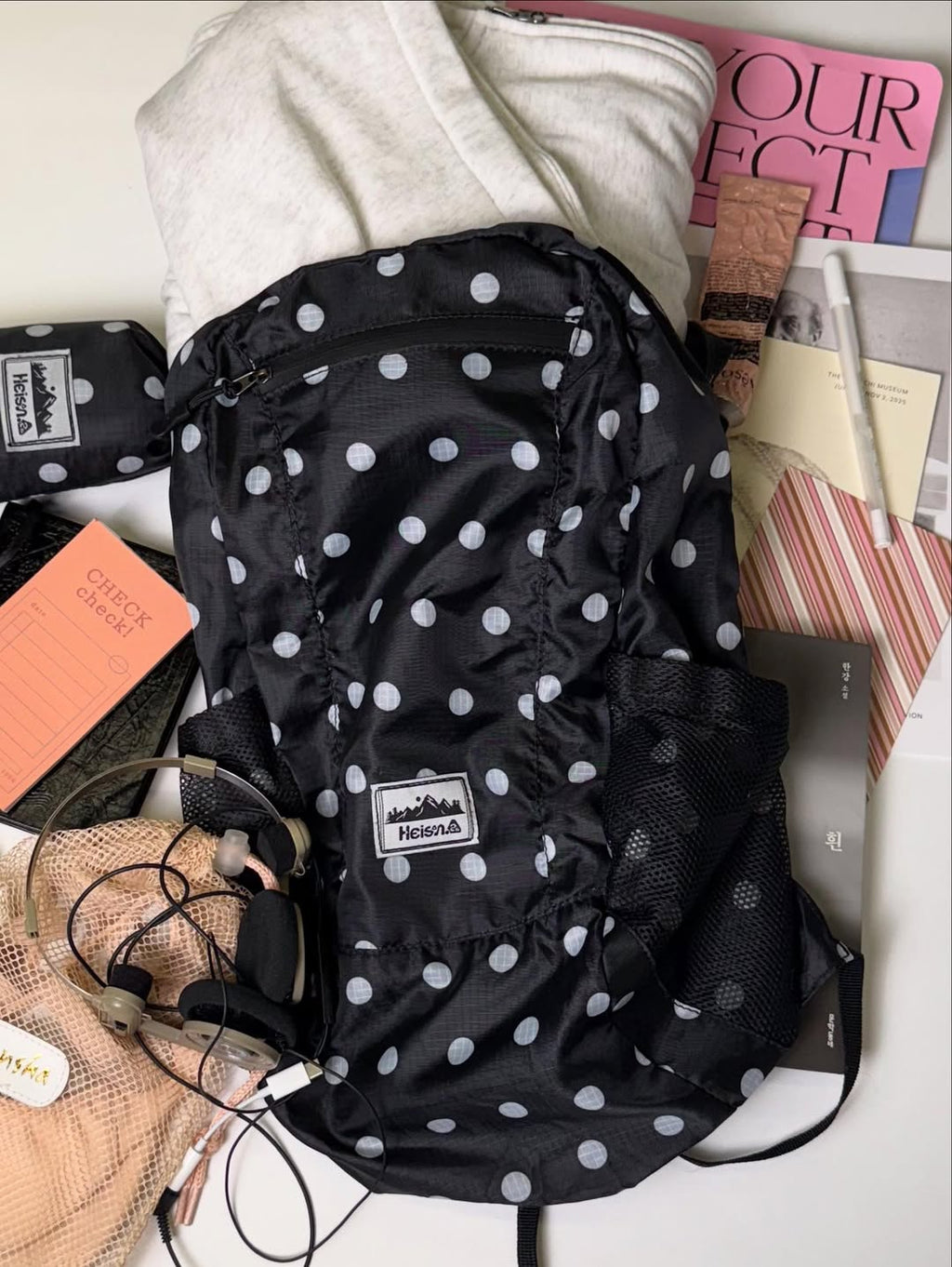 [驚喜價格⚡️] Heisan Ultra-Light Compact Pocket Bag V1 Dots
