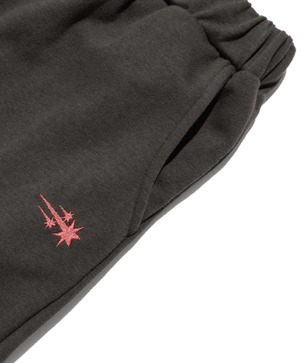 niceghostclub LOGO SWEAT LAYERED PANTS [CHARCOAL]