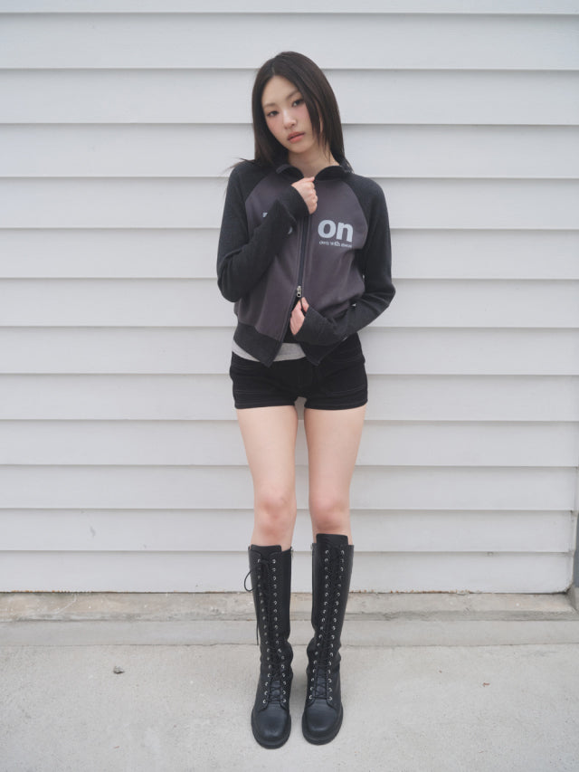 ason SALT ZIP-UP / CHARCOAL