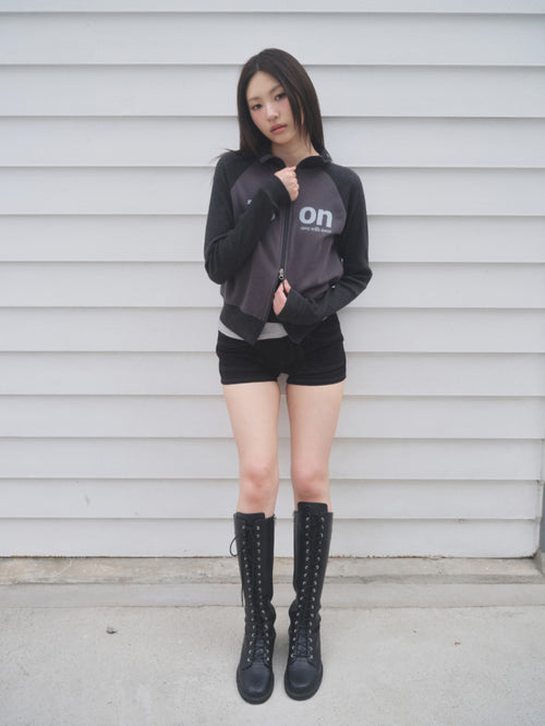 ason SALT ZIP-UP / CHARCOAL