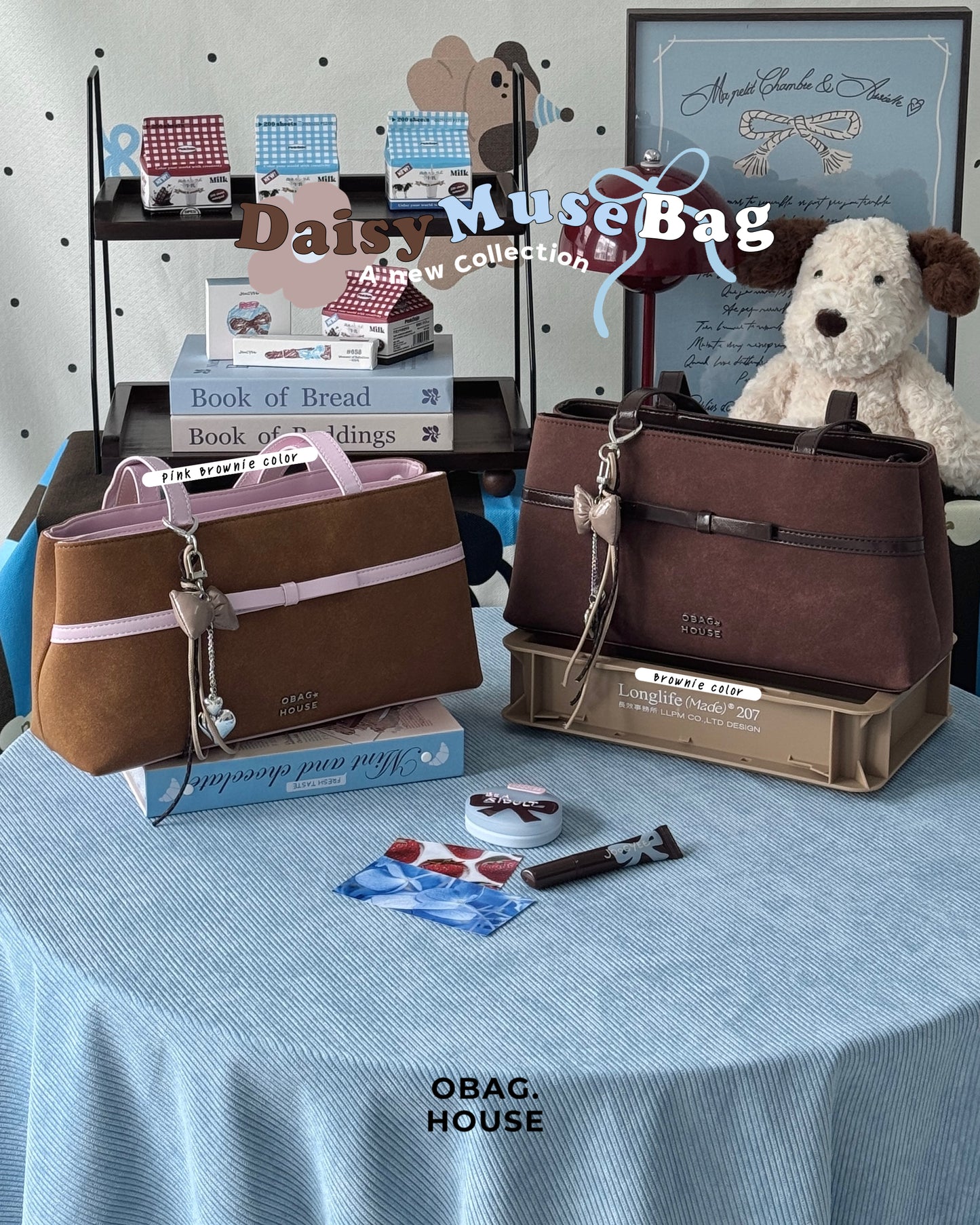𝑯𝒐𝒍𝒊𝒅𝒂𝒚 𝑺𝑨𝑳𝑬 [香港現貨✨] [獨家代理🎀] Daisy Muse Ballerina Shoulder Bag - 6colors
