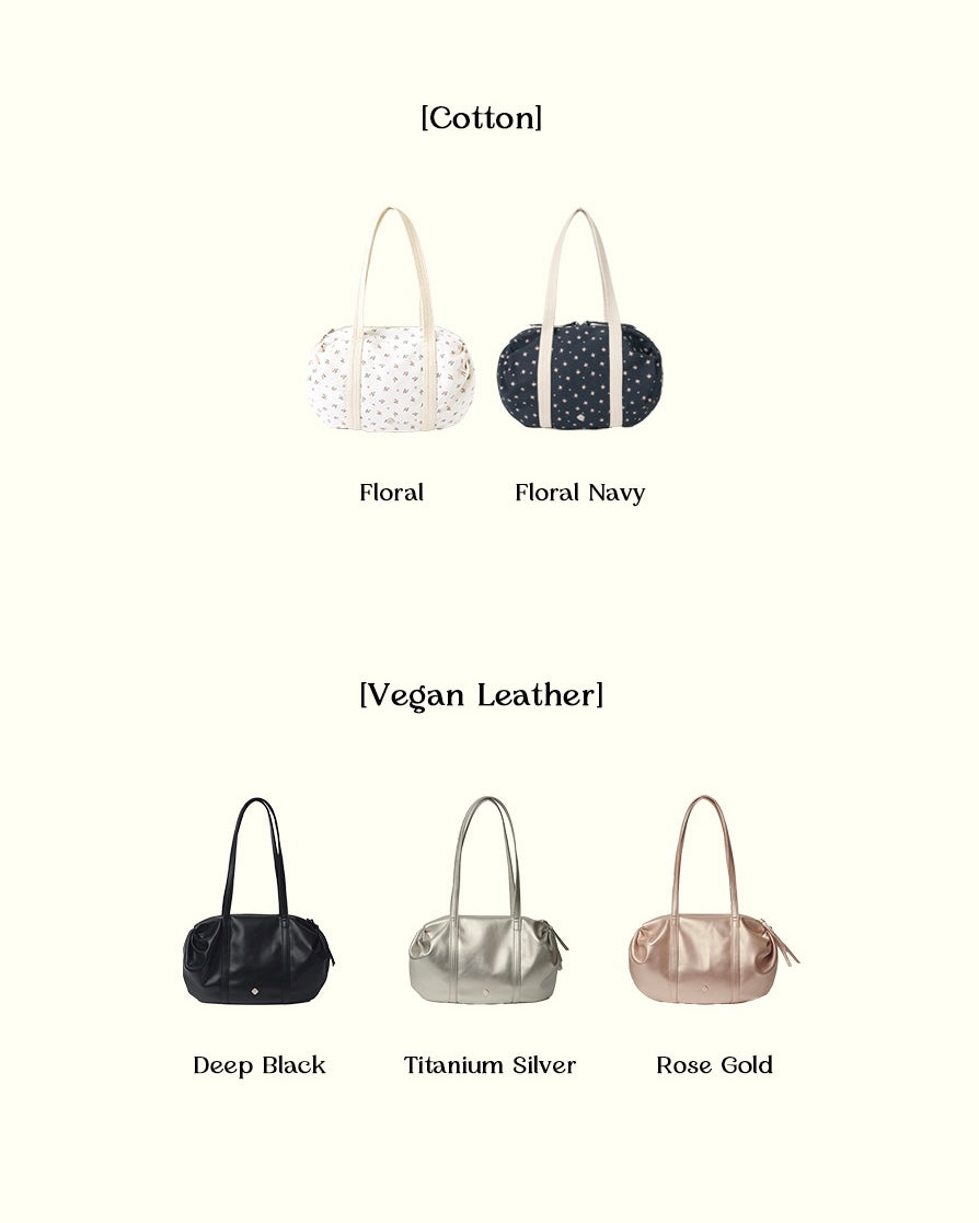 Heeari Aurora Shirring Duffel Bag - Navy Floral