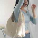 Heeari Margot Leather Quilted Shoulder Bag - Ivory