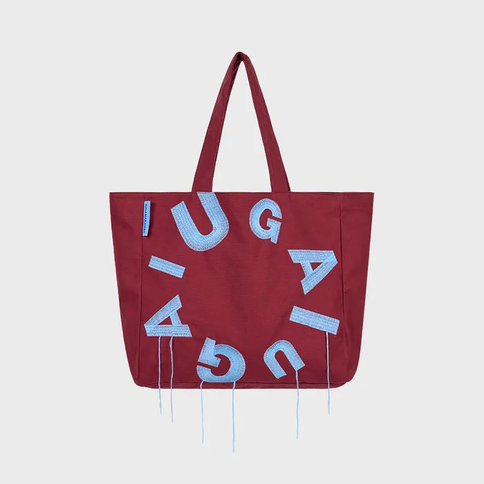 IUGA Big Shopper Bag (Burgundy)