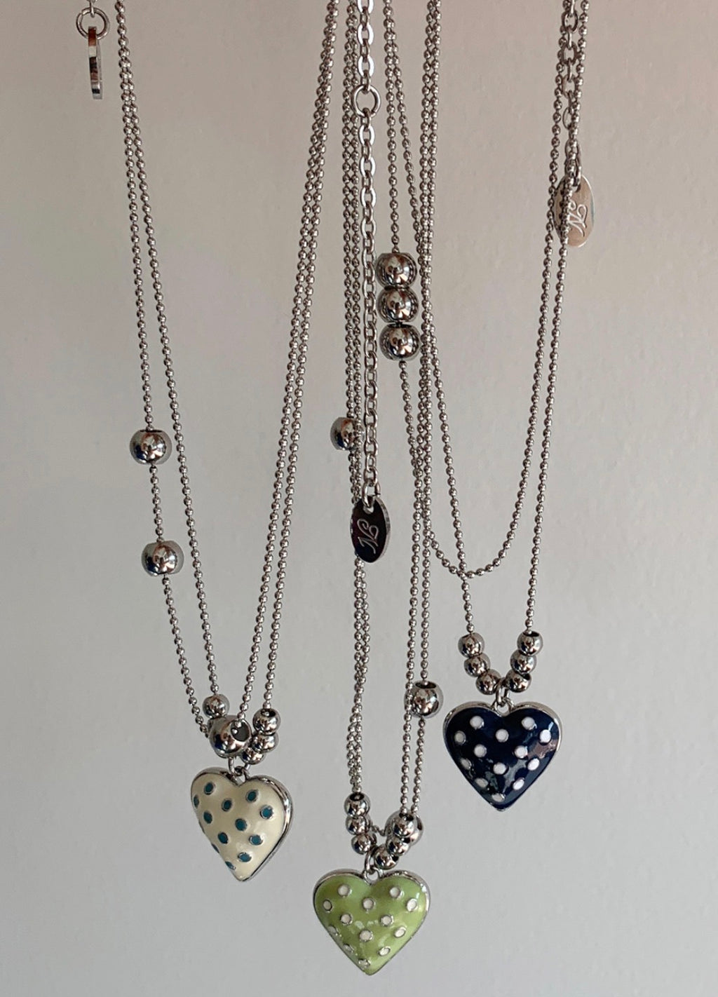 [NFF] Dot Heart Necklace-3colors