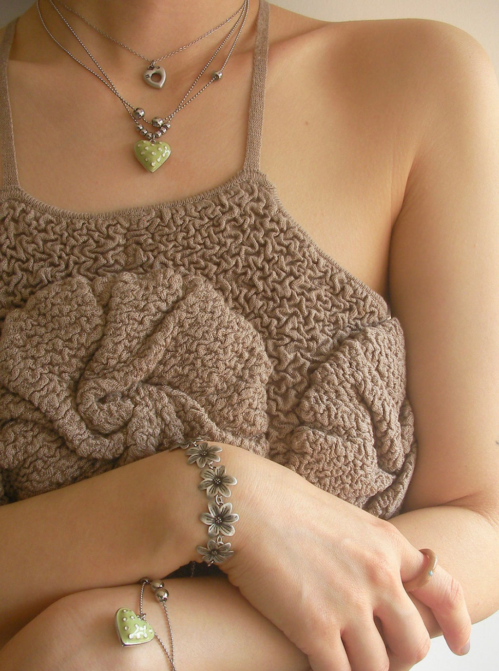 [NFF] Dot Heart Necklace-3colors