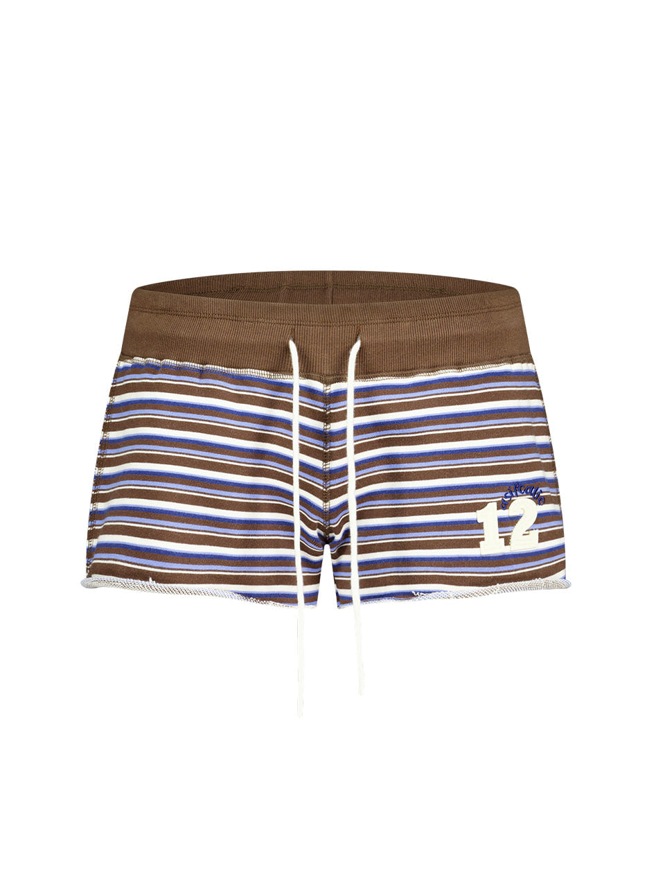 CALIE BABE STRIPE SHORTS BROWN
