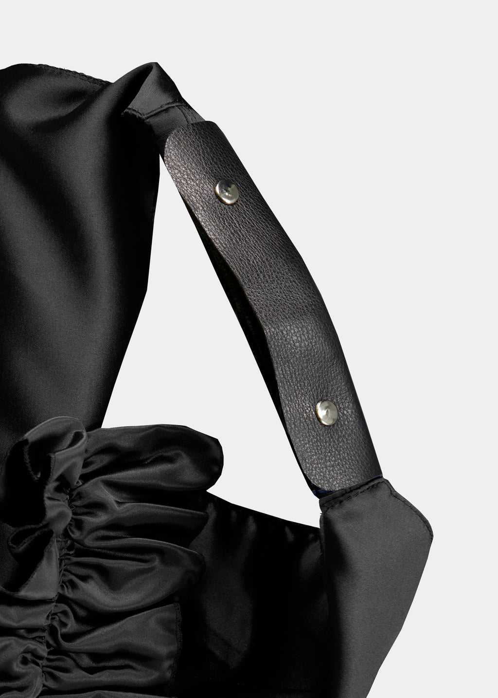 SAENGIN ORIGAMI RUFFLE BAG - BLACK