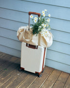 Heeari Aurora Shirring Duffel Big Bag / ivory
