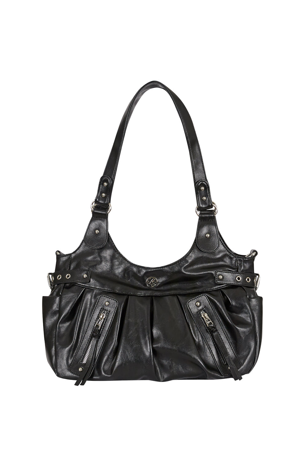 ILLIGO Amber Buckle Shoulder Bag / Black
