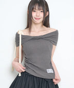 [ILLIGO] FLOW OFF SHOULDER TOP_4 COLORS