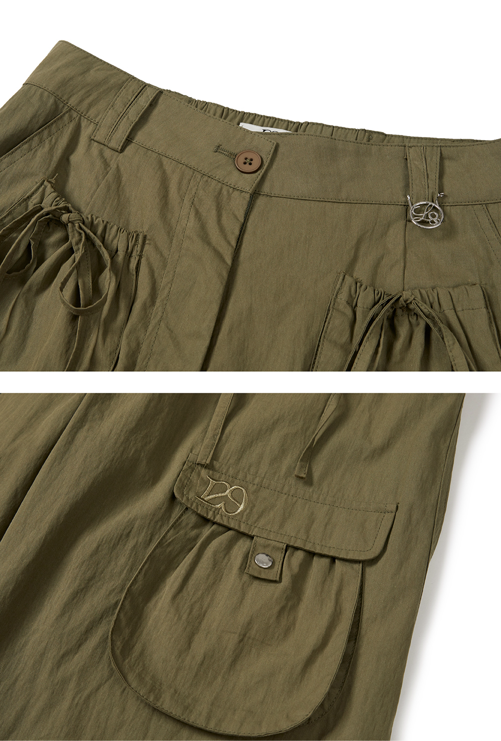 ILLIGO Two-Tuck Pocket Cargo Pants / khaki