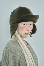 hugyourskin Trooper flap button cap (Brown)