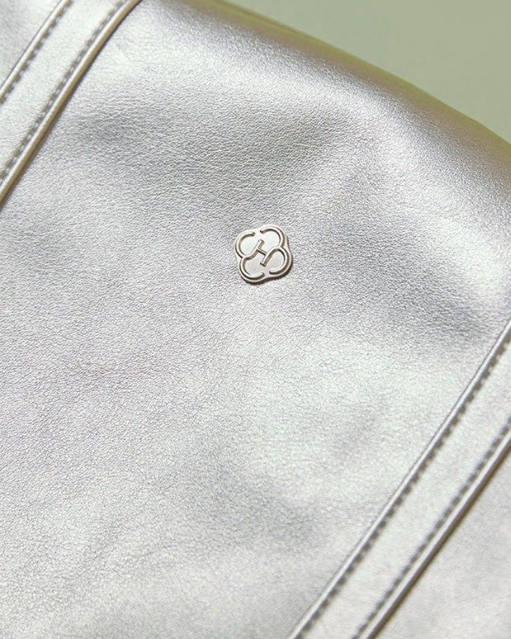 Heeari Aurora Shirring Duffel Bag - Titanium Silver