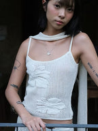 miss mila garden knit set milk