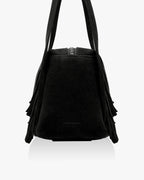 FINDKAPOOR MONO FRINGE BAG 24 - SUEDE BLACK