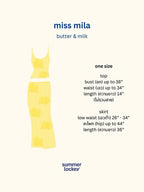 miss mila garden knit set milk