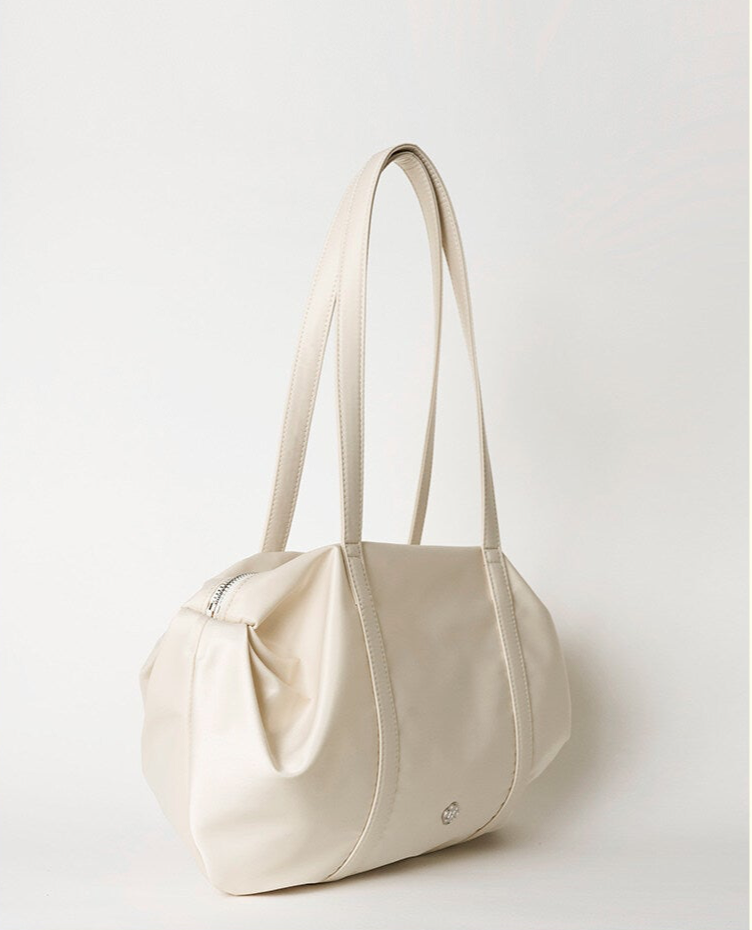Heeari Aurora Shirring Duffel Bag - Ivory