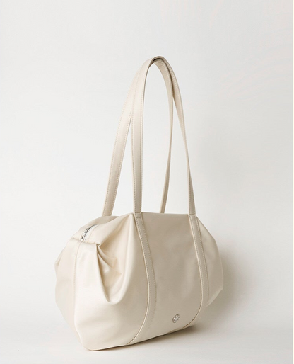 Heeari Aurora Shirring Duffle Bag - ivory