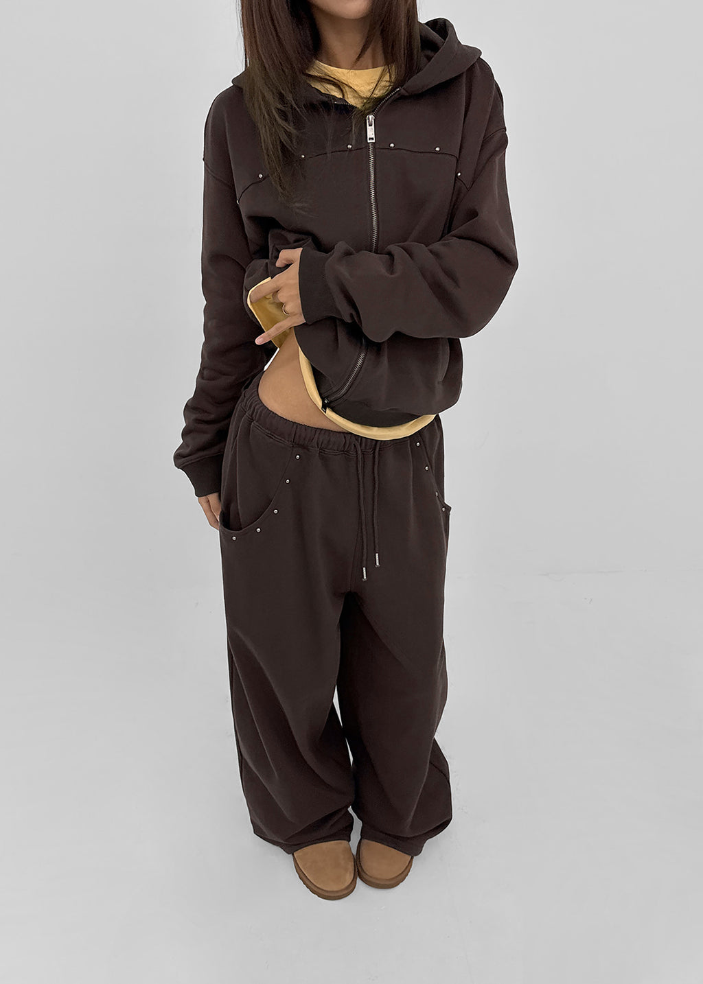 [BLACKUP] Spinal Rivet Balloon Training Pants (2 colors)