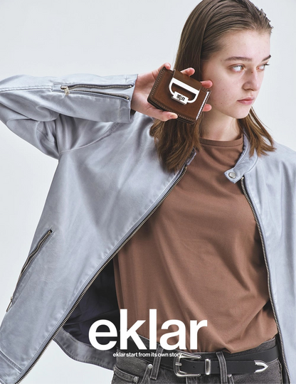 eklar Arco wallet / suede brown