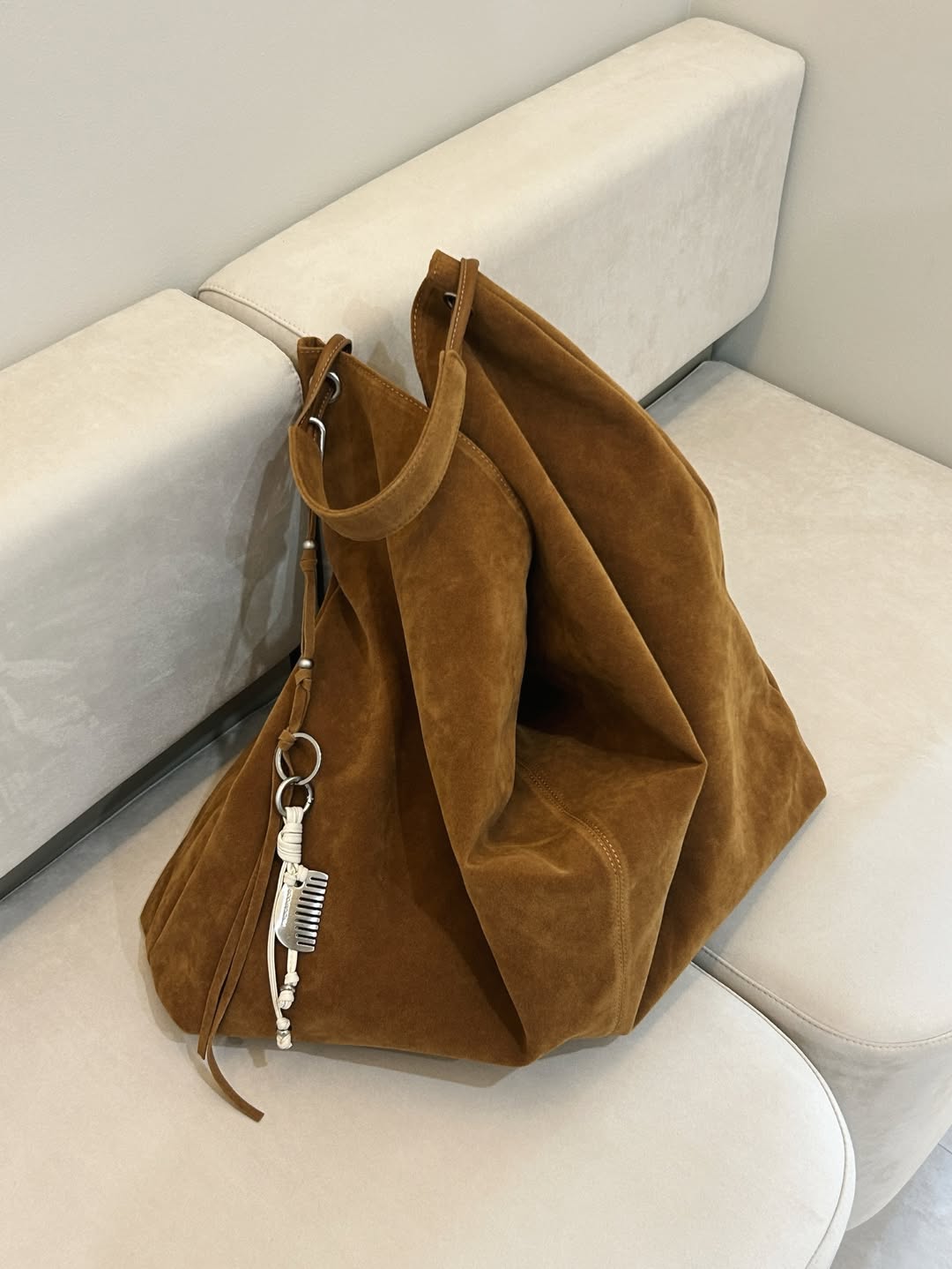 FINDKAPOOR RENTA BAG 45 - SUEDE CAMEL