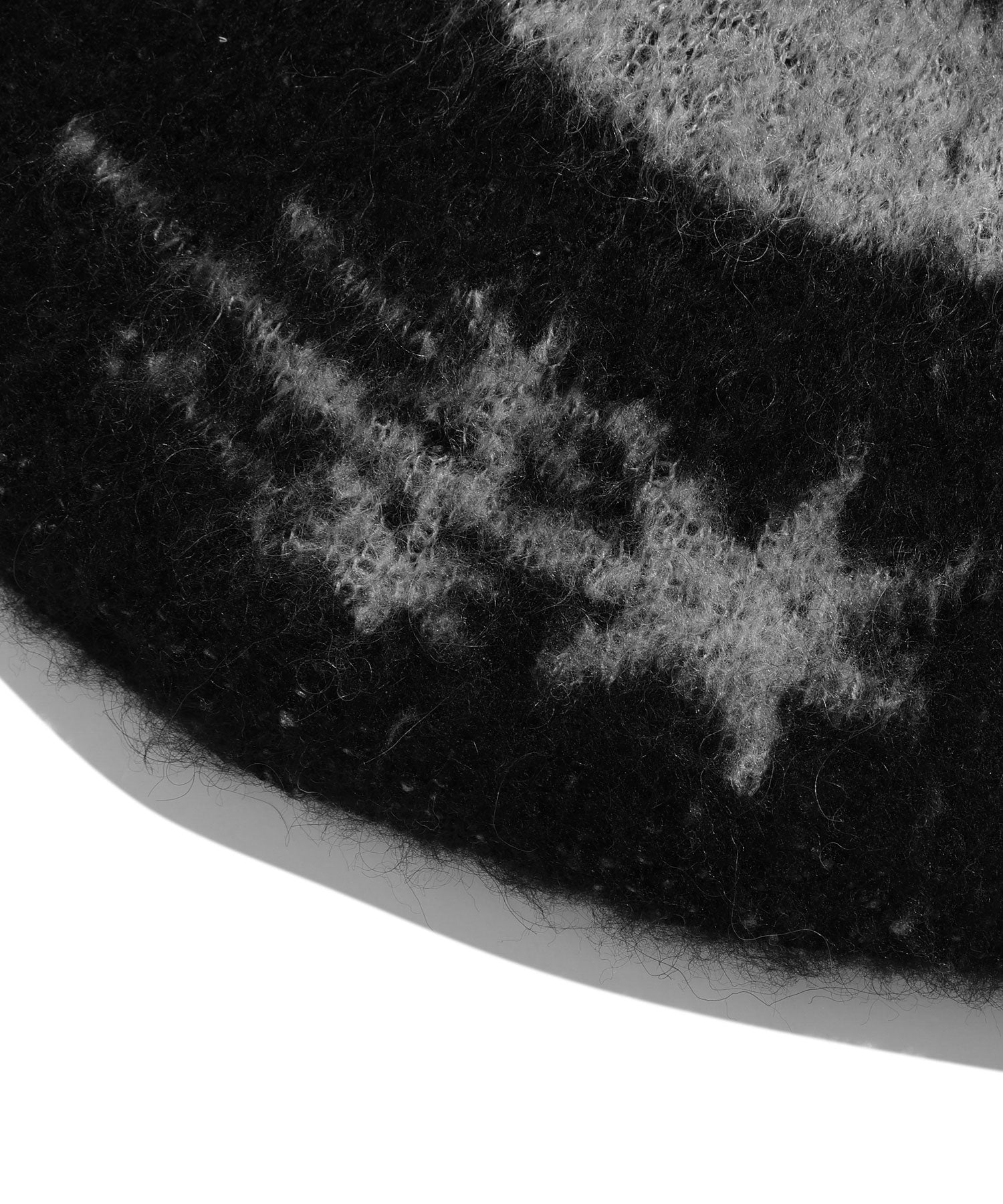 niceghostclub STRIPE 3STAR LOGO MOHAIR BEANIE
[BLACK]