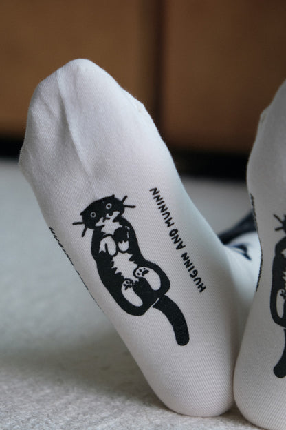 韓國文創 chocolateye with SOCKSTAZ front & back mo socks - made in Korea (by Yeonju Choi)