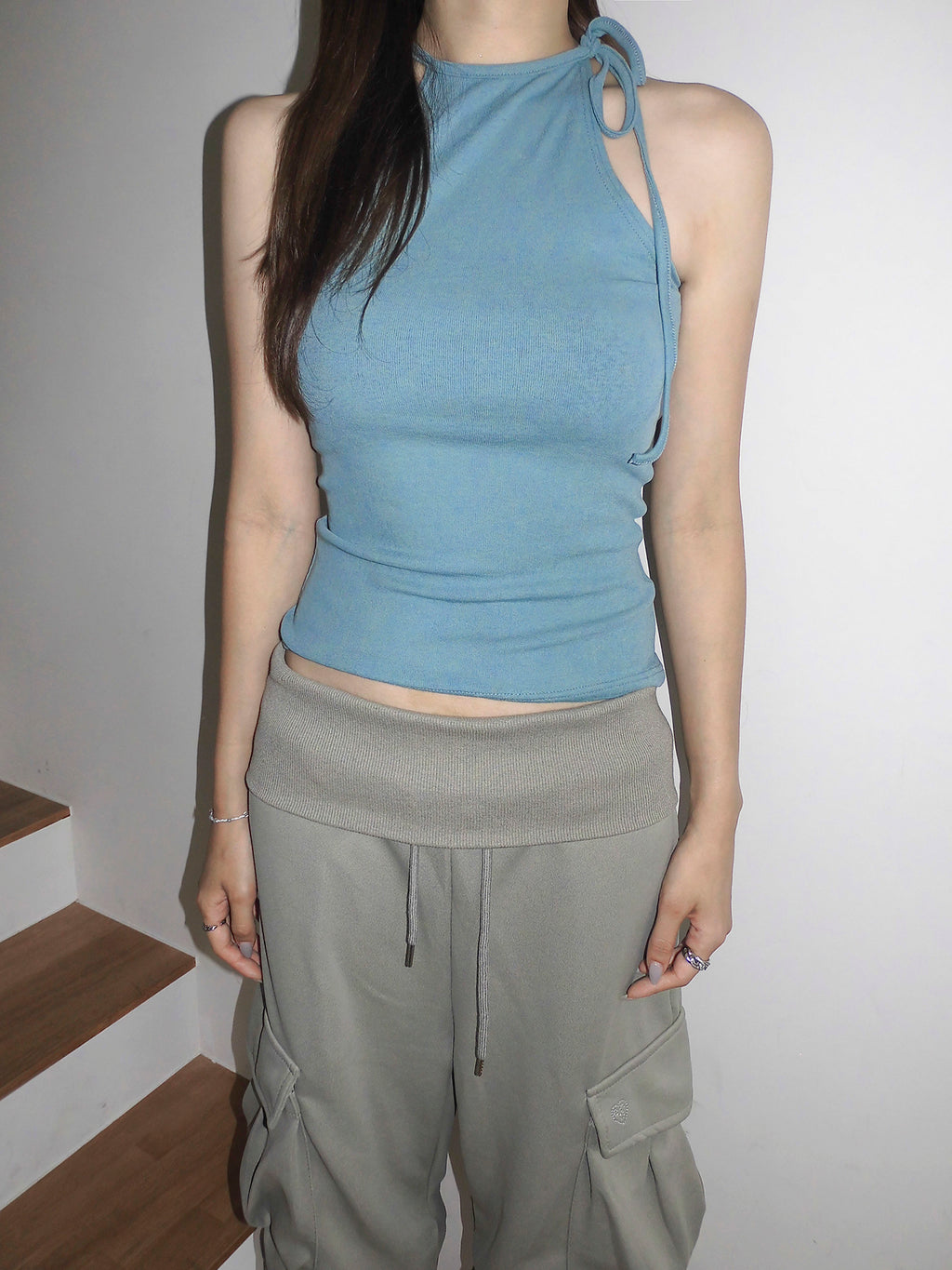 Eki Layered Halter Neck Sleeveless Top (4 Colors)