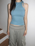 Eki Layered Halter Neck Sleeveless Top (4 Colors)
