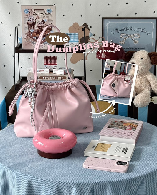 [香港現貨✨] the Dumpling Bag (drawstring) - Soft Pink