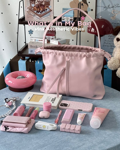 [香港現貨✨] the Dumpling Bag (drawstring) - Soft Pink