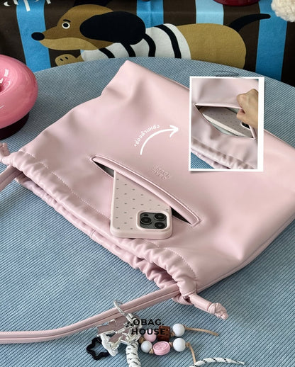 [香港現貨✨] the Dumpling Bag (drawstring) - Soft Pink