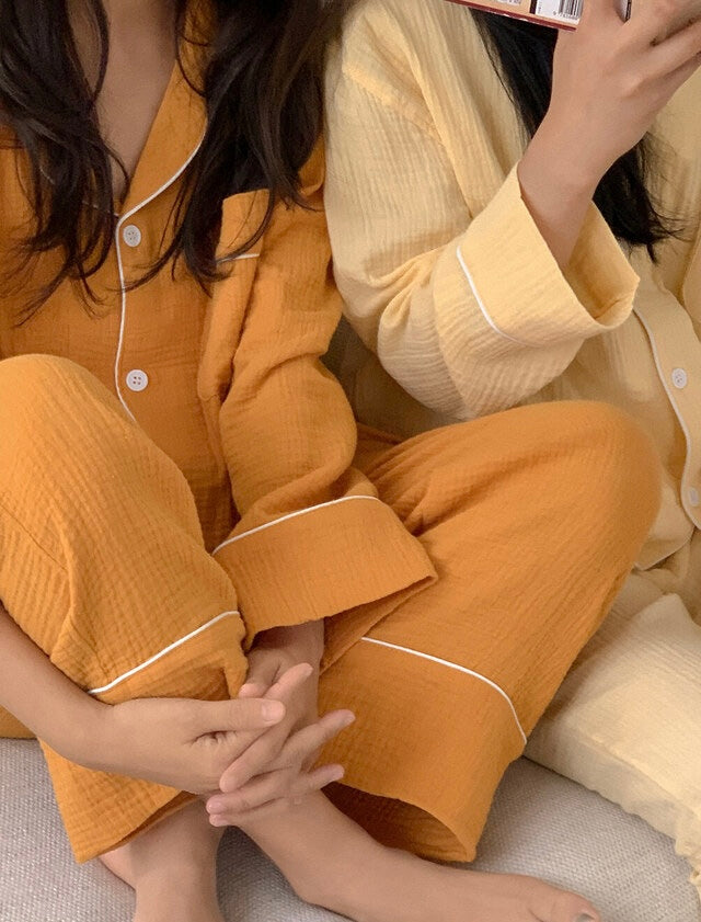 [韓國售出16,000+⭐️] J'eu Seven Days Cotton Pajama Set 7colors