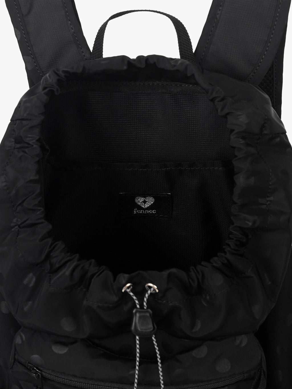 AIRY POCKET BACKPACK - DOT BLACK