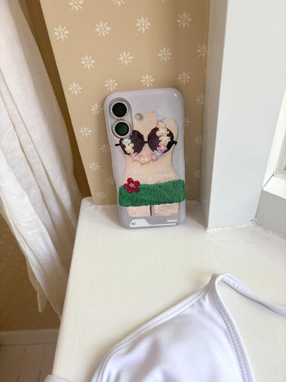 Hawaiian bikini phone case (有magsafe!!)